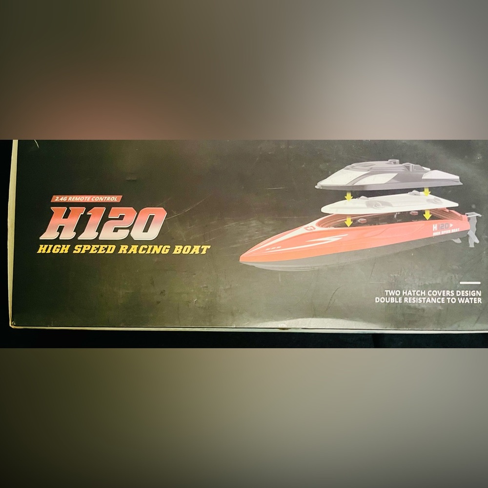 H120 High Speed Racing Boat Toy - Red
